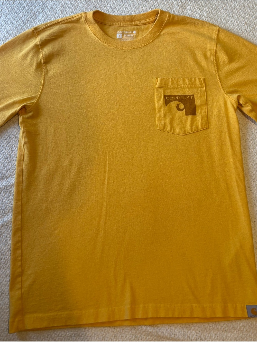 Carhartt Men’s Golden Yellow Short-Sleeve Pocket Tee